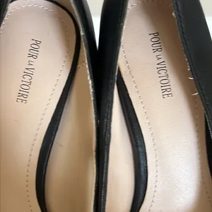 Pour la Victoire round toe black heels thumbnail 6