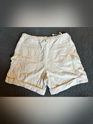 Free People Frankie Drawstring Shorts in Morning Oat, Size Large thumbnail 4
