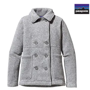 PATAGONIA Better Sweater Peacoat Double Breasted Jacket Women's Size Small thumbnail 2