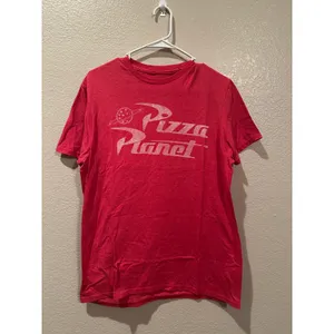 NWOT Disney Parks Pixar Toy Story Pizza Planet Logo Tee Shirt M thumbnail 2