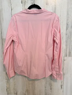 Gap Maternity Medium Pink Cotton Lycra Button Up Collared Work Shirt thumbnail 6