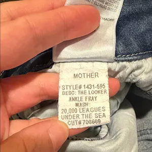 Women’s Mother The Looker Ankle Fray Jeans Wash 20,000 Leagues Under The Sea thumbnail 8