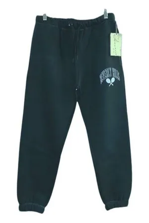 Vintage Havana Womens Beverly Hills Drawstring Jogger Sweatpants Dark Green Smal thumbnail 1