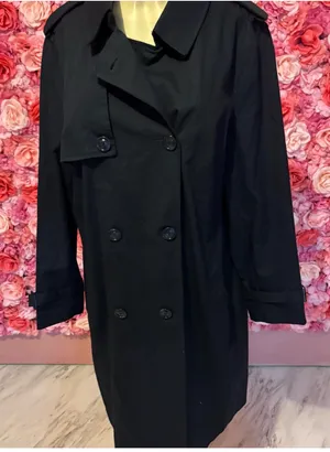 Mango Navy Blue Double-Breasted Knee-length Trench Coat with Belt(2XL) thumbnail 6