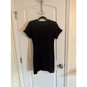CUPSHE Waffle Knit Twisted Beach Dress / Cover-Up Black Size Small NWT thumbnail 3