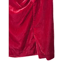Anthropologie Montie Connie Velvet Mini Skirt size 2‎ Jewel Tone Ruched thumbnail 5