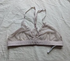 Free People Intimately Lace Racer Bralette Small Blush Pink thumbnail 1