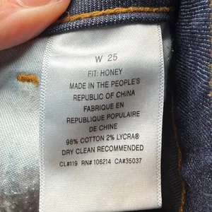 Joe's Jeans Honey Bootcut Dark Wash‎ Denim Jeans Size 25 Blue Mid Rise Stretch thumbnail 11