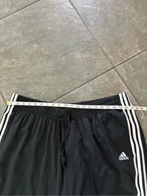 Adidas Women’s Black White Striped Joggers 3X NEW thumbnail 2