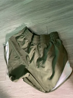 Olive Green Women's Athletic Shorts thumbnail 2