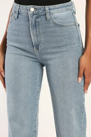 Just Black Denim Truly Cool Light Wash Ribcage Straight Leg Jeans thumbnail 3