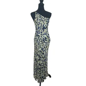 Shona Joy Leopard Chiffon Gown SIZE 4 One Shoulder Dress Formal Designer $480 thumbnail 7