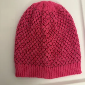 Betsey Johnson Hot Pink Knit Beanie Women's One Size Winter Hat thumbnail 4