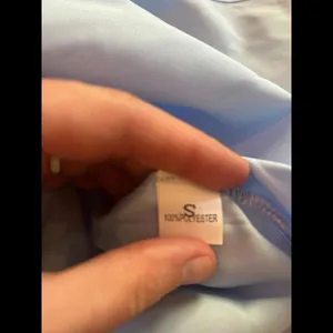 Size small woman work shirt light blue thumbnail 5