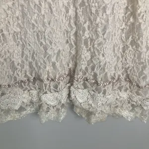 Gimmicks by BKE Y2K Buckle Womens Top Sheer Lace Front Back Beaded Embroider Size L thumbnail 15