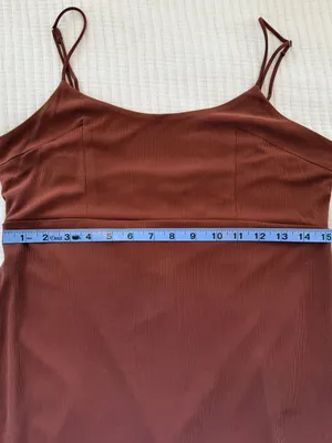wild fable Chocolate Brown Maxi Dress with Side Slit NWT Size Medium thumbnail 10