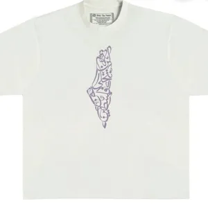 Wear The Peace Palestine Forever Heavyweight Tee Green Small NWT thumbnail 2