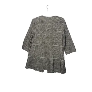 Cabi The Times Cardigan Jacket Blazer S Black White Textured Tiered‎ Academia thumbnail 2