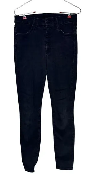 Mother Womens Jeans Comfort Ankle Skinny Stretch Mid-Rise‎ Dark Denim Black 28 thumbnail 1