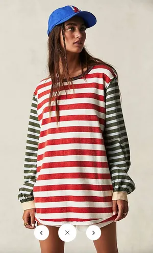 Free People We The Free Sawyer Stripe Tee thumbnail 1