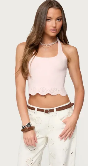 Edikted Knit Halter Top thumbnail 1