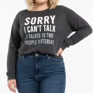 Gray Graphic Sweatshirt Size 4X thumbnail 2