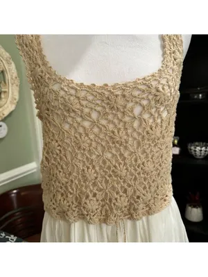 Anthropologie Beckett Crochet Eyelet Dress – Size Medium thumbnail 4