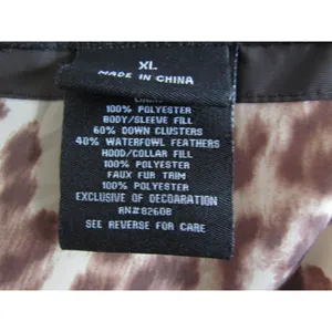 Free Country Power Down Parka XL‎ Brown Leopard Lining Puffer Jacket thumbnail 5