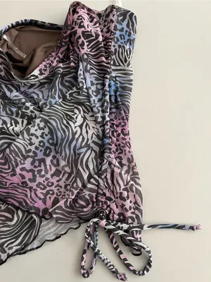 Pretty Rebel Animal-Print tube top size M thumbnail 5