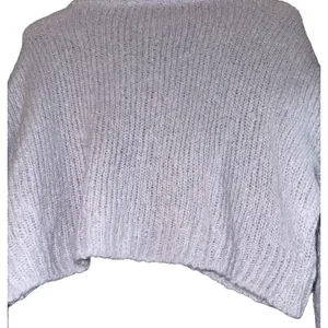 Reformation Wenda Merino Wool Alpaca Blend Crop Sweater Women's M Gray Soft Cozy thumbnail 5