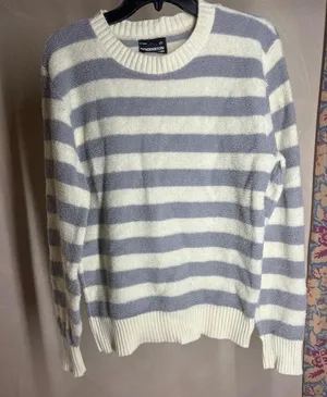 Vintage PulloverDimension By Milford Womens cream &grey|USA Made Crewneck|Size:M thumbnail 3