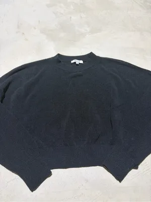 Madewell Black Crewneck Women's Sweater large thumbnail 2
