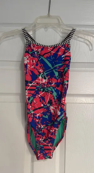 Dolfin Uglies Swimsuit, Pink,Blue, And Green thumbnail 1