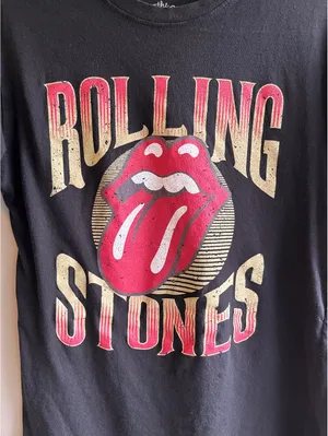 Rolling Stones Band Tee Black Size Medium thumbnail 2