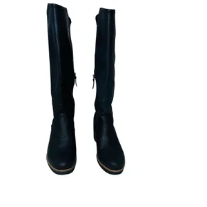 Dr. Scholl’s Lindy Black Wedge Tall Boots Faux Leather Comfort Size 10 thumbnail 12