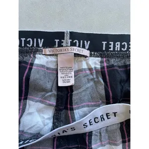 Women's Victoria's Secret Plaid Pajamas M Top S Pants thumbnail 4