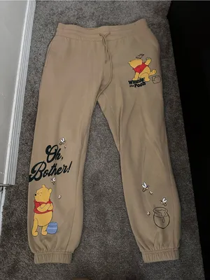 Disney Winnie the Pooh Tan Jogger Size Medium 0548 thumbnail 1