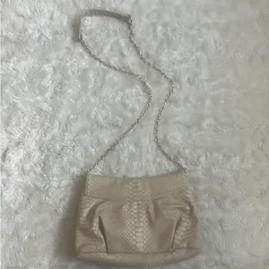 Chicos cream faux snake‎ print cross body purse thumbnail 3
