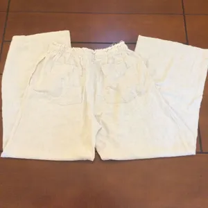 Miou Muse linen blend wide leg linen pant thumbnail 8