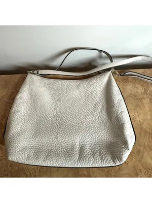 Kate Spade Ivory Pebbled Leather Convertible Hobo Shoulder Crossbody Bag thumbnail 4