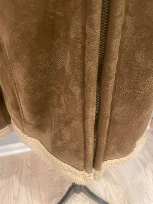 Women’s Brown Shearling-Lined Suede Jacket medium fitted look- bit & bridle thumbnail 4