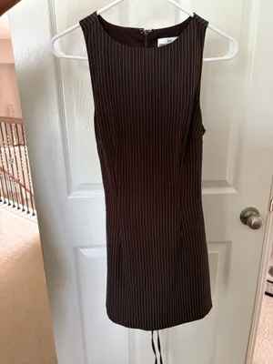 Princess Polly Yukimo Romper Brown Pinstripe Tall thumbnail 3