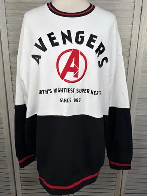 OUR UNIVERSE Marvel Avengers Two Tone Crewneck Sweatshirt-Large thumbnail 1
