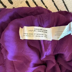 Silvian Heach Purple Knit Mini Dress Tiered Ruffle Hem Medium thumbnail 5