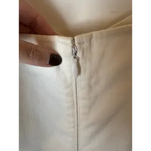 Alice+Olivia Dress Women 0‎ White Vintage Sugar Denim Mimi Puff Sleeve Mini thumbnail 7