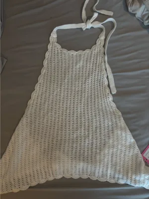 Edikted Ivey Backless Crochet Halter Top thumbnail 2