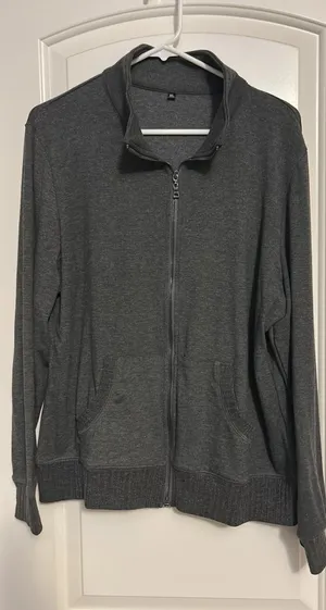 Full zip athletic jacket Gray Size XL thumbnail 1