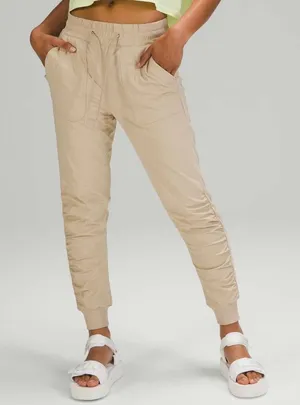 Lululemon Beyond the Studio 7/8 Jogger Tan Brown Loungewear Women's size 14 / XL thumbnail 1