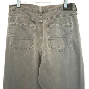 American‎ Eagle Mom Jean 10 Long Gray High Waisted Denim 90s Casual Grunge Indie thumbnail 6