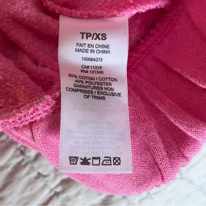 Garage Women's Pink Cropped Sweatshirt Size XS‎ EUC thumbnail 4